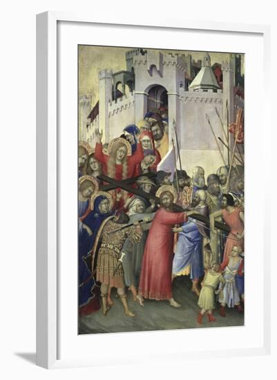 The Carrying of the Cross, c.1336-42-Simone Martini-Framed Giclee Print