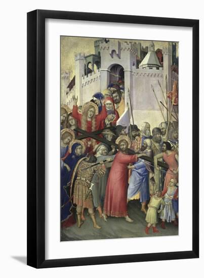 The Carrying of the Cross, c.1336-42-Simone Martini-Framed Giclee Print