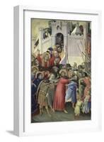 The Carrying of the Cross, c.1336-42-Simone Martini-Framed Giclee Print