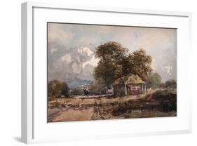 'The Cart Shed', 1841-David Cox the elder-Framed Giclee Print