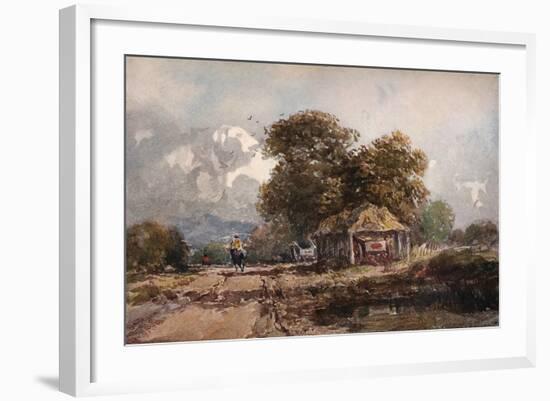 'The Cart Shed', 1841-David Cox the elder-Framed Giclee Print