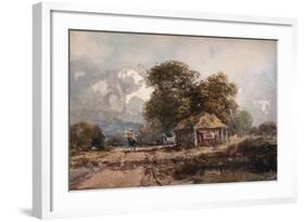 'The Cart Shed', 1841-David Cox the elder-Framed Giclee Print