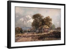 'The Cart Shed', 1841-David Cox the elder-Framed Giclee Print