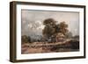 'The Cart Shed', 1841-David Cox the elder-Framed Giclee Print