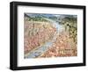 The Carta Della Catena Showing a Panorama of Florence, 1490-null-Framed Giclee Print