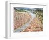 The Carta Della Catena Showing a Panorama of Florence, 1490-null-Framed Giclee Print