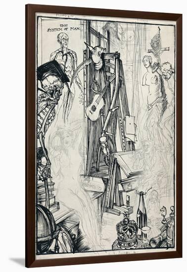 The Cartoonist - Stage Iv, C1920-Edmund Joseph Sullivan-Framed Giclee Print