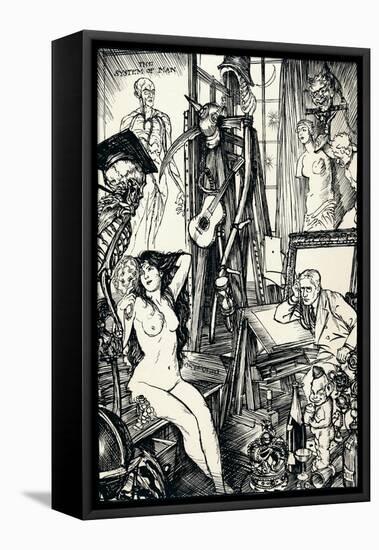 The Cartoonist - Stage Vi, C1920-Edmund Joseph Sullivan-Framed Stretched Canvas