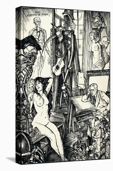 The Cartoonist - Stage Vi, C1920-Edmund Joseph Sullivan-Stretched Canvas