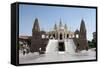 The Carved White Marble Jain Swaminarayan Temple, Gondal, Gujarat, India, Asia-Annie Owen-Framed Stretched Canvas