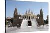 The Carved White Marble Jain Swaminarayan Temple, Gondal, Gujarat, India, Asia-Annie Owen-Stretched Canvas