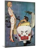 The Casanova Car - Saturday Evening Post "Leading Ladies", September 5, 1959 pg.34-Coby Whitmore-Mounted Giclee Print