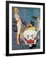 The Casanova Car - Saturday Evening Post "Leading Ladies", September 5, 1959 pg.34-Coby Whitmore-Framed Giclee Print