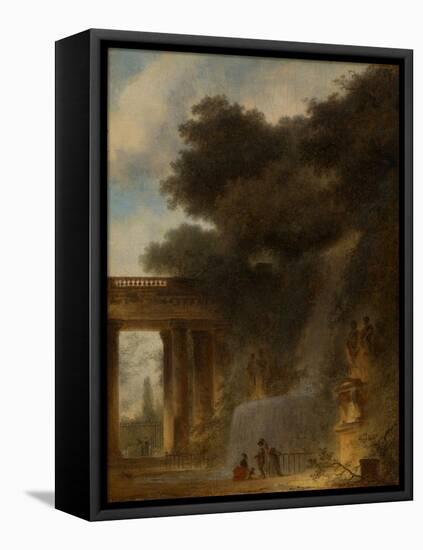 The Cascade, c.1775-Jean-Honore Fragonard-Framed Stretched Canvas