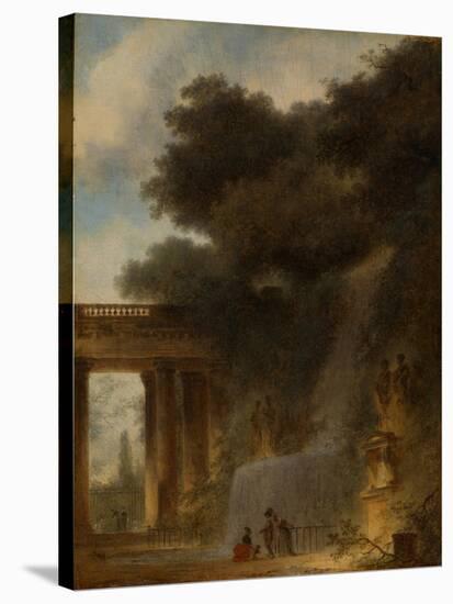 The Cascade, c.1775-Jean-Honore Fragonard-Stretched Canvas