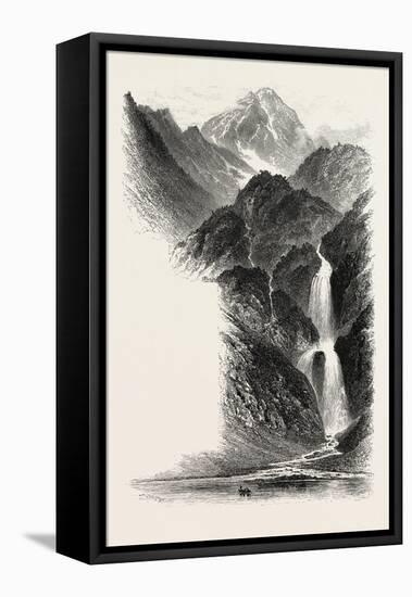 The Cascade D'Oo, the Pyrenees, France, 19th Century-null-Framed Stretched Canvas