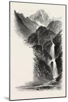 The Cascade D'Oo, the Pyrenees, France, 19th Century-null-Mounted Giclee Print