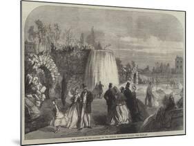 The Cascade in the Gardens of the Dublin Exhibition Palace-null-Mounted Giclee Print