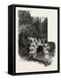 The Cascade, Virginia Water, Village Being in the Borough of Runnymede in Surrey, Uk-null-Framed Stretched Canvas
