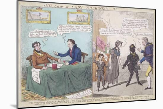The Case of Lady Erskine!!!-!!!, 1826-JL Marks-Mounted Giclee Print