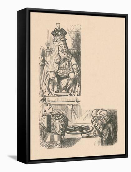 'The Case of the Tarts', 1889-John Tenniel-Framed Stretched Canvas