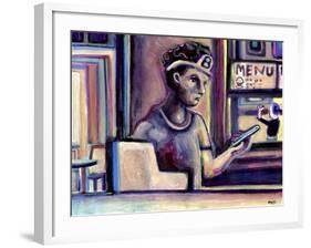 The Cashier's Tablet-Josh Byer-Framed Giclee Print