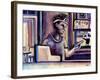 The Cashier's Tablet-Josh Byer-Framed Giclee Print