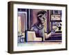 The Cashier's Tablet-Josh Byer-Framed Giclee Print