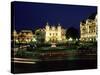 The Casino and Hotel De Paris by Night, Monte Carlo, Monaco-Ruth Tomlinson-Stretched Canvas