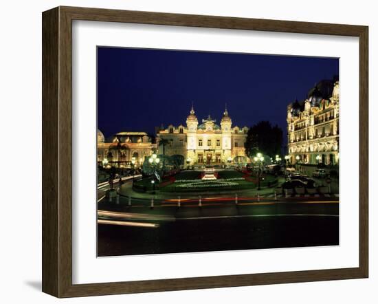 The Casino and Hotel De Paris by Night, Monte Carlo, Monaco-Ruth Tomlinson-Framed Photographic Print