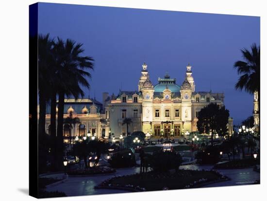 The Casino by Night, Monte Carlo, Monaco, Europe-Ruth Tomlinson-Stretched Canvas