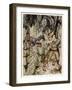 The Cask of Amontillado-Arthur Rackham-Framed Art Print