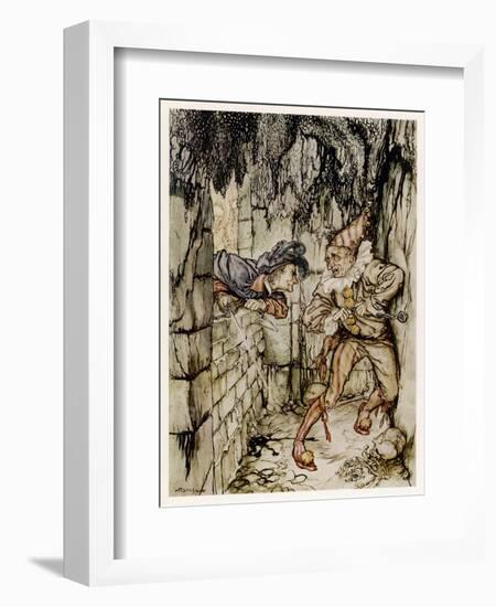 The Cask of Amontillado-Arthur Rackham-Framed Art Print