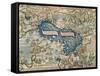 The Caspian Sea from World Map by Camaldolese Monk Fra Mauro, 1449-null-Framed Stretched Canvas