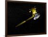 The Cassini Spacecraft in Orbit-null-Framed Art Print