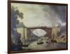 The Cast Iron Bridge Near Coalbrookdale, C.1780-William Williams-Framed Giclee Print