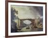 The Cast Iron Bridge Near Coalbrookdale, C.1780-William Williams-Framed Giclee Print