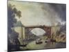 The Cast Iron Bridge Near Coalbrookdale, C.1780-William Williams-Mounted Giclee Print