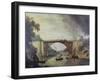 The Cast Iron Bridge Near Coalbrookdale, C.1780-William Williams-Framed Giclee Print