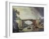 The Cast Iron Bridge Near Coalbrookdale, C.1780-William Williams-Framed Giclee Print