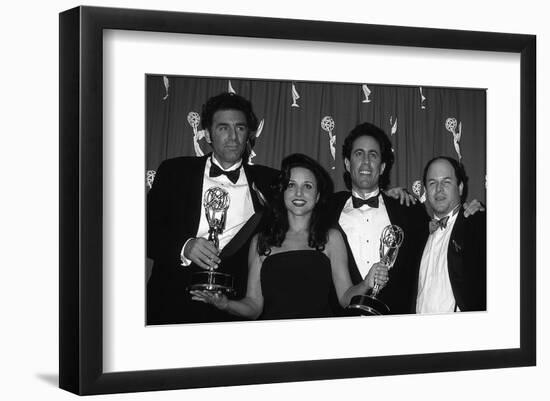 The Cast of Seinfeld with Awards-null-Framed Art Print