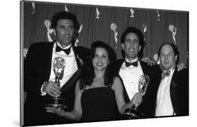 The Cast of Seinfeld with Awards-null-Mounted Art Print