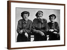 The Cast of the Better 'Ole - Bruce Bairnsfather Play, WW1-null-Framed Photographic Print
