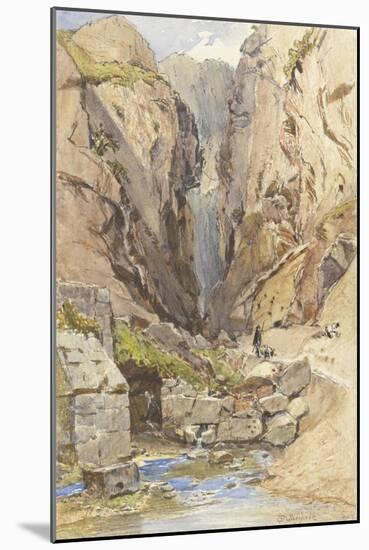 The Castalian Spring, Delphi, C.1895-John Fulleylove-Mounted Giclee Print