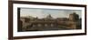 The Castel St.Angelo, Rome, with the Ponte St. Angelo-Canaletto-Framed Giclee Print