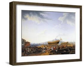 The Castellammare Di Stabia Shipyard-Jacob Philipp Hackert-Framed Giclee Print