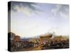 The Castellammare Di Stabia Shipyard-Jacob Philipp Hackert-Stretched Canvas