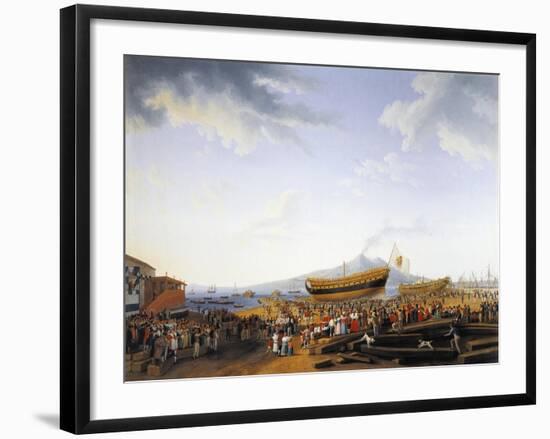 The Castellammare Di Stabia Shipyard-Jacob Philipp Hackert-Framed Giclee Print