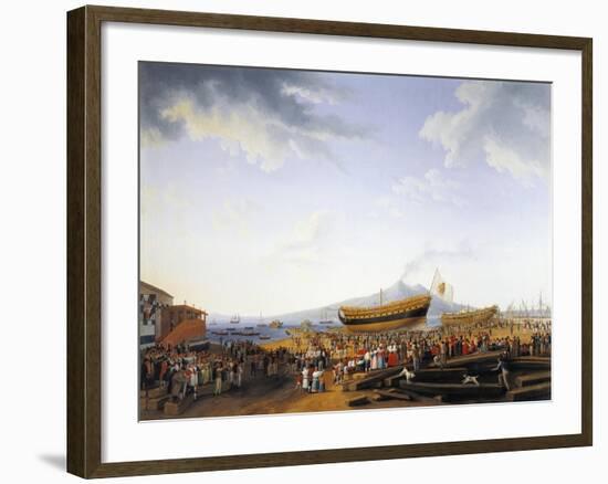 The Castellammare Di Stabia Shipyard-Jacob Philipp Hackert-Framed Giclee Print