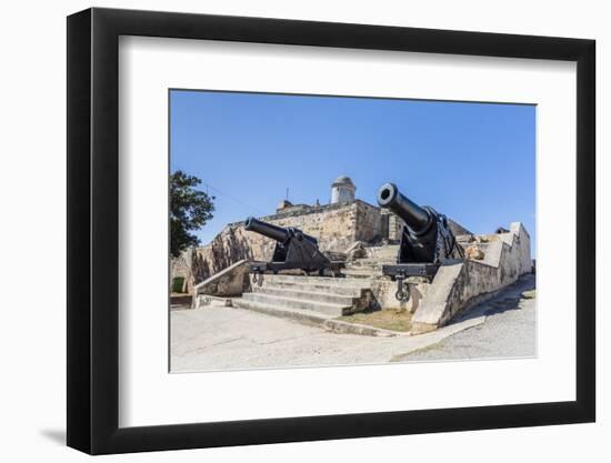 The Castillo de Jagua fort, erected in 1742 by King Philip V of Spain, near Cienfuegos, Cuba, West -Michael Nolan-Framed Photographic Print